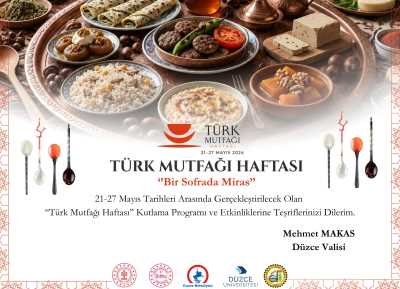 21-27 Mayıs Türk Mutfağı Haftası